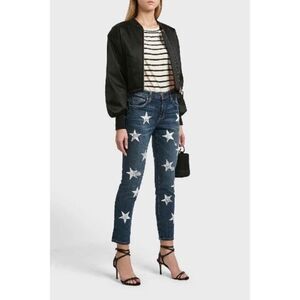 NEW Current Elliott The Fling star print boyfriend jeans women’s size 28